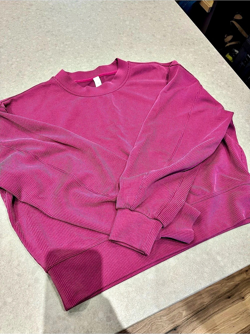 Lululemon Ribbed Crewneck Sweater in Pink Size 4